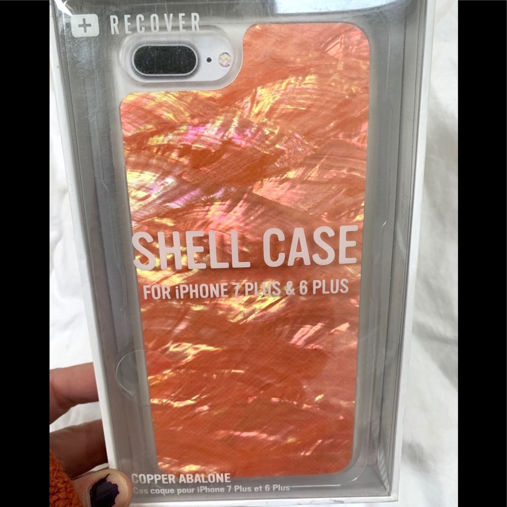 NWT Free People Shell Copper Abalone iPhone Case